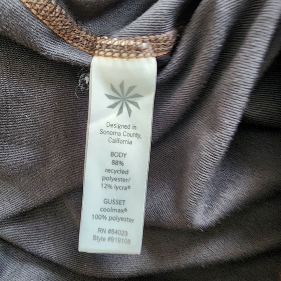 Athleta Chaturanga Women's Gray & Black Paisley Leggings Size Large Active - Picture 7 of 8